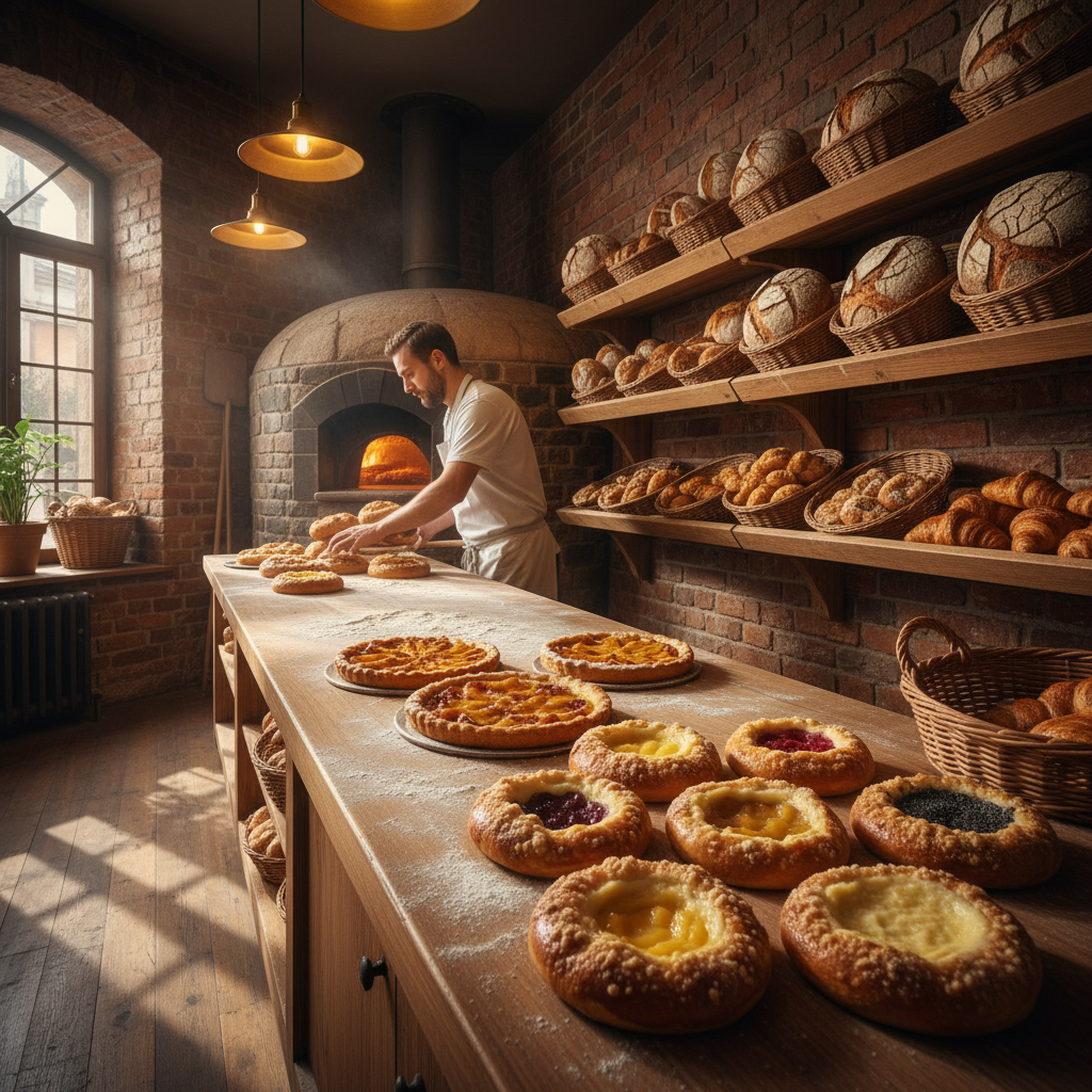 Interiér pekařství